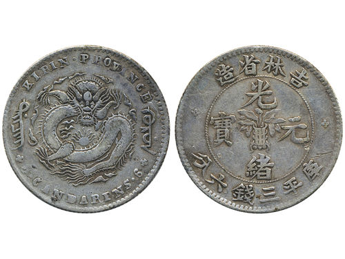 Coins, China, Kirin Province. L&M- 517, 50 cents ND(1898). Reverse scratch. VF.