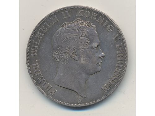 Coins, Germany, Prussia. KM 440, 1, 2 thaler (3-1/2 gulden) 1841. 37.04 g, A. VF.