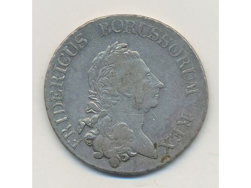 Coins, Germany, Prussia. KM 332, 1, 1 thaler 1786. 21.83 g, A. F.