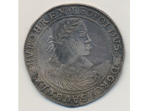 Coins, Hungary. KM 148, 1 thaler 1659. 28.25 g. F.
