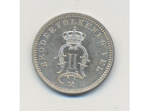 Coins, Norway. Oskar II, Sieg 25 (NM94), 10 øre 1901. 1.45 g. UNC.