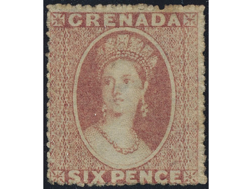 Grenada. SG 3 (★), 1861 6d without wmk perf. 16. GBP 900