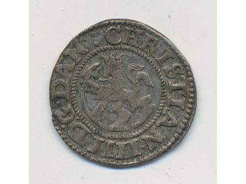 Coins, Norway. Christian IV, NM 133, 2 skilling 1647. 1.38 g. VF.
