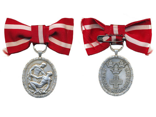 Medals, non-regal, Sweden. 1969. 19.40 g. silver, Svenska röda korset, Leo Holmgren. 01.