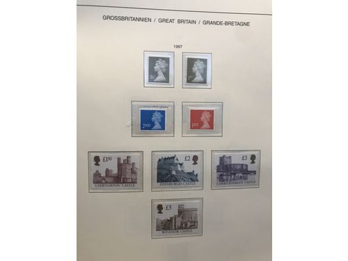 Britain. ★★/⊙. Collection 1985–2000 in Schaubek album. Face value for ** approx. £305.