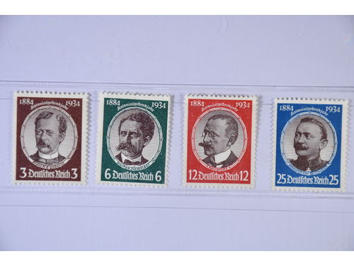 Germany, Reich. Michel 540–43 ★★, 1934 German Colonial Explorers SET (4). EUR 190