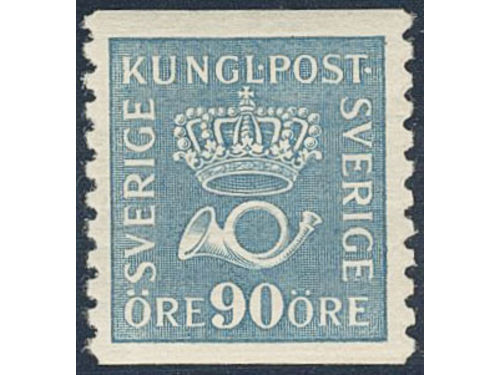 Sweden. Facit 167a ★★, 90 öre light blue. Superb. SEK 1900++