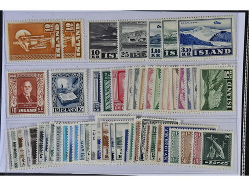 Iceland. ★★ 1937–1971. All different, e.g. F 262, 280, 287, 312-14, 318, 324, 327-29, 337-44, 353. Mostly good quality. F SEK 5935 (54)