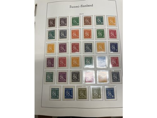 Finland. Collection ★★ 1917–1950 on leaves Excellent quality. (900)
