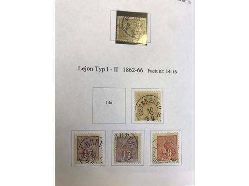 Sweden. Used. Collection 1875–1971 in two binders and 2016–2019 in Schaubek album. Containing e.g. brown local stamp, two F15, some 1924–years and BC/CB-pairs, etc. Mostly fine quality.