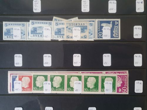 Sweden. Collection/accumulation mostly used 1800s–1900s in box. Three Visir albums with Swedish stamps of all kind, mainly used ones. One of the albums was offered at an earlier auction for 1200 SEK. One album is containing very nice cancellations. Also a big box with stamps. Please see a selection of scans at www.philea.se. Good quality. Approx. 7 kg.