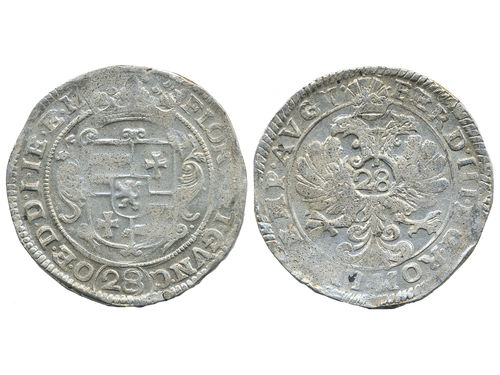 Coins, Germany, Oldenburg. Anton Günther (1606–1667), Dav. 713, 28 stuiver (gulden) ND. 19.86 g. Well struck and lustrous example. XF.
