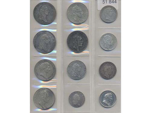 Coins, Sweden. Collection incl. many riksdaler and smaller denominations of riksdaler, in total 20 pcs. Please inspect!  .