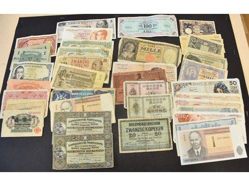 Banknotes, ALL WORLD. Approx. 185 pcs of mixed world banknotes. Mixed quality.