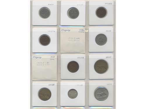 Coins, ALL WORLD. Collection of coins in album, including Uruguay, Vatican, Venezuela, Vietnam, Yemen, Yugoslavia. In total 144 pcs. Please inspect!
