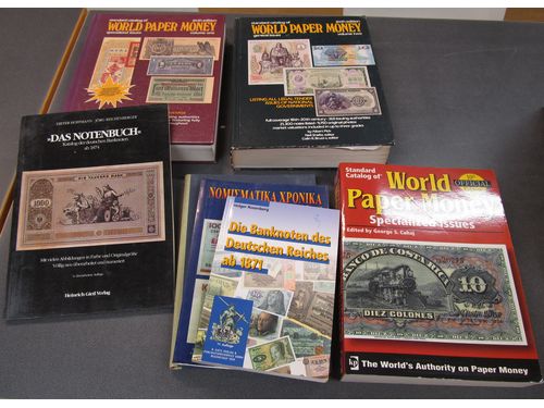 Numismatic literature. Seven banknote books, 1900s.