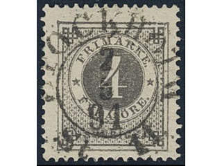Sweden, Sverige, Sverige, Sverige. Facit 42d used, 4 öre grey-black. EXCELLENT …