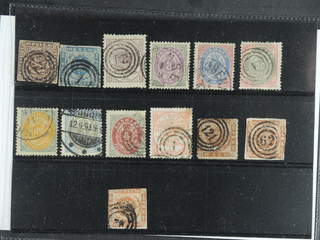 Denmark. Used 1851–1895. All different, e.g. F 2-3, 12, 21, 30, 34, 37. Mostly good …