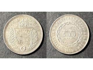 Brasilien Pedro II (1831-1889) 500 reis 1863, AU/UNC