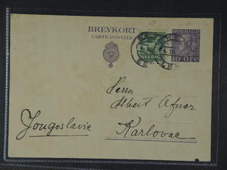 Sweden. Postal stationery, single postcard Facit bKe31, 143A , Postcard 10 öre …