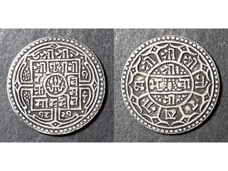 Nepal 1 mohar 1909, VF