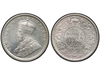 Indien George V (1910-1936) 1/4 rupee 1936, UNC, PCGS MS64