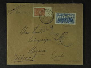 Soviet Union. Michel 369B, 333D cover , Interesting reg. cover sent to Sweden from …