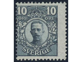 Sweden. Facit 76P ★, 10 öre perforated proof in blue colour on Austrian paper without …