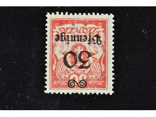 Germany Danzig. Michel 185 II ★ , 1923 New value overprint 30 pf/50 M lilac-red with …
