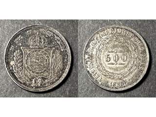 Brasilien Pedro II (1831-1889) 500 reis 1860, AU/UNC