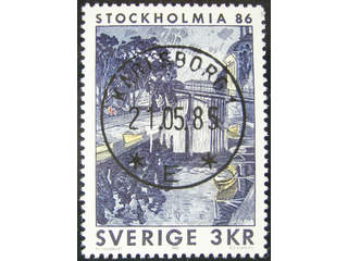 Sweden. Facit 1354 used , 1985 Stockholmia 86 III 3 Kr multicoloured. EXCELLENT …