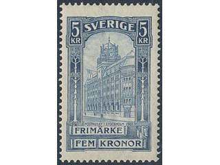 Sweden. Facit 65 ★, 1903 General Post Office 5 Kr blue. Almost never hinged. Superb …