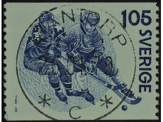 Sweden. Facit 1070 used , 1979 Bandy 1.05 Kr blue-lilac. EXCELLENT cancellation MANTORP …