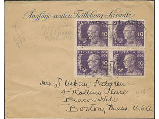 Sweden. Facit 227. GERMANY. German cancellation DEUTSCHE SEA POST on cover franked with …