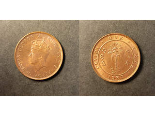 Ceylon George VI (1936-1952) 1 cent 1937, UNC