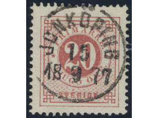 Sweden, Sverige, Sverige, Sverige. Facit 33a used, 20 öre carminish red - dull red. …