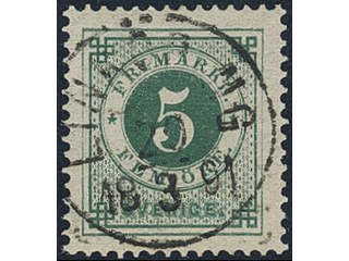 Sweden, Sverige, Sverige, Sverige. Facit 43e used, 5 öre emerald green. Superb …