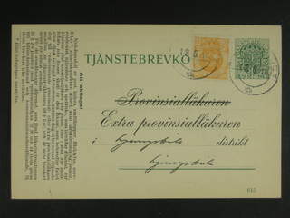 Sweden. Postal stationery, official postcard Facit TjbK7, 72 , Postcard 5 öre …