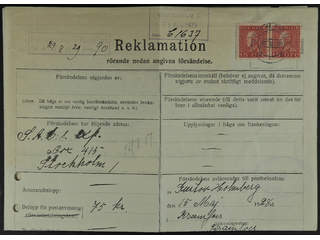 Sweden. Facit 177A cover , 2x15 öre on complaint / enquiry regarding a missing money …