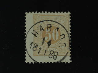 Sweden. Postage due Facit L19d used , 50 öre yellowish orange-brown, perf 13. Superb …