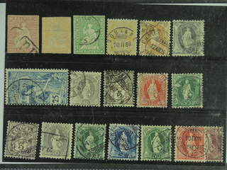 Switzerland. Used 1854–1906. All different, e.g. Mi 15-17 II, 56, 64, 68, 73, 77, and …