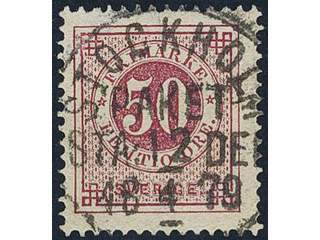 Sweden, Sverige, Sverige, Sverige. Facit 36a used, 50 öre carmine. EXCELLENT …