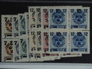 Sweden. Facit 126–35 ★★ , 1916 Landstorm III SET (10). SEK 3000