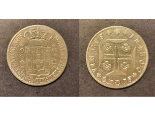 Portugal Maria I and Pedro III (1777-1786) 400 reis 1782, F-VF rengjord