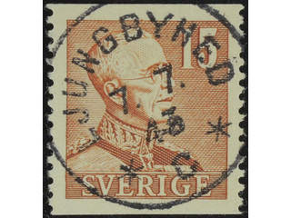 Sweden. Facit 275 IA used , 1942 Gustaf V large numerals 15 öre brown, die I. EXCELLENT …