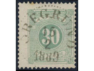 Sweden, Sverige, Sverige, Sverige. Postage due Facit L18d used, 30 öre light yellowish …