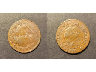 Honduras 4 reales 1856 TG, F Ex. Richard Stuart