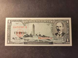 Cuba 1 peso 1956, UNC