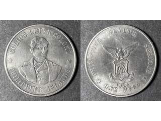 Filippinerna - Culion. 1 peso 1925, VF lätt rengjord