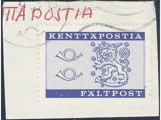 Finland. Military Facit F8 used , 1963 Two posthorns and Coat-of-Arms without overprint. …